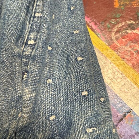 Vintage 80s Marsha Sport Embellished Denim Jacket w Shoulder Pads - Size Small - Picture 12 of 12
